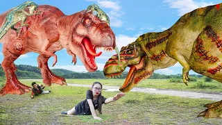 Must Watch New Special T-rex Chase 2023 | Lost In Dinosaur Jurassic World 4 | Dinosaur | Ms.Sandy