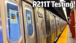 ⁴ᴷ⁶⁰ New R211T Open-Gangway Cars Testing on the A Line