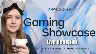 Meta Quest Gaming Showcase 2023 | Lasst uns dieses Event gemeinsam anschauen! [Live Reaction]