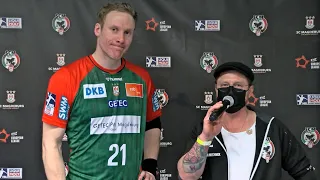 26.03.2022 SC MAGDEBURG - THW KIEL | Magnus Gullerud im Interview nach dem Spiel