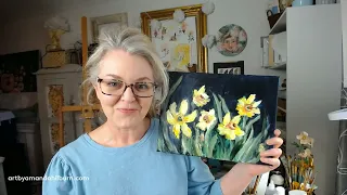 How I Paint Impressionistic Daffodils In Acrylics