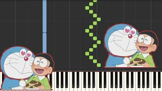 Doraemon Piano  Easy đơn giản Sheet Free  [Doraemon no Uta]