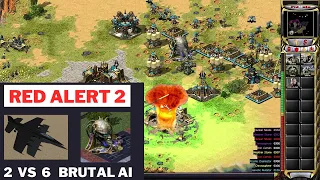 Red Alert 2 | Brutal AI (7 vs 1 + SuperWeapons) | 🌿Killing Tide map