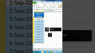 Excel how to change date format in In easy way #Excel #Formulas ✅ (Shortcut # 35 )