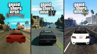 GTA 5 vs GTA 4 vs GTA San Andreas