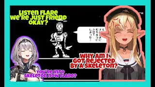 Shiranui Flare Just Can't Handle Papyrus  Rejection | Undertale [Hololive/Eng Sub]