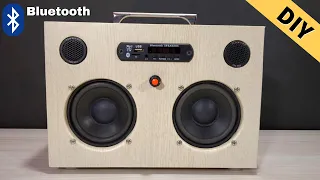 DIY Bluetooth Boombox Speaker | How To  Make Bluetooth Boombox Speaker