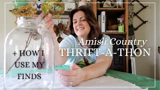 Thrifting In Amish Country + How I Use My Finds | THRIFT-A-THON!!