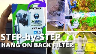 How to setup Hang on back filter | UNBOXING of Latest Kintons KHF 501 Hanging Filter @LushAqua