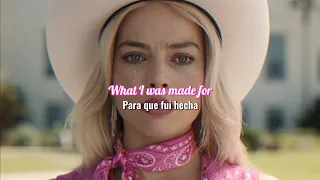 what was i made for? - billie eillish (lyrics + sub. español) // barbie