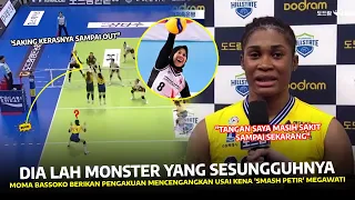 DIA MONSTER YANG SESUNGGUHNYA !! Moma Bassoko Berikan Pengakuan Usai Terkena Smash Megawati RedSpark