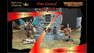 Warhammer The Old World - Warriors of Chaos Vs The Kingdom of Bretonnia - The Free Council