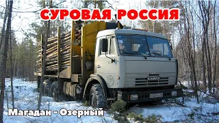 ETS 2 🔴СУРОВАЯ РОССИЯ ОНЛАЙН, МАГАДАН - ОЗЁРНЫЙ НА КАМАЗЕ, КОНВОЙ С МОДАМИ / Logitech G27 gameplay