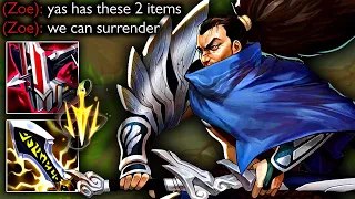 Yasuo, but if you build these 2 items you become unstoppable.