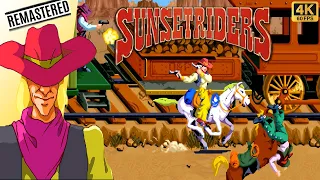 Sunset Riders Steve Longplay (Arcade) [4K/Remastered/60FPS]