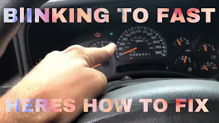 How To Fix Fast Blinker Problems (BLINKER BLINKING FASTER THAN NORMAL FIX)