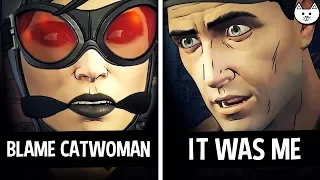 BLAME CATWOMAN vs IT WAS ME - Both Endings - Batman The Enemy Within Episode 3 Gameplay Choices