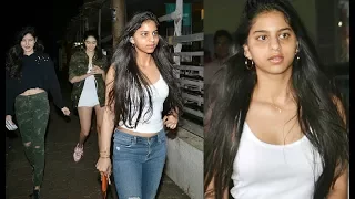 Suhana Khan Spotted With BFFs Ananya Pandey And Shanaya Kapoor