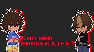 Who had harder life || ft. Gregory and CC | Fnaf Security Breach / Gacha