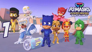 PJ Masks Power Heroes: Mighty Alliance - THE CITY - Gameplay Part 1