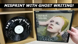 Recent Vinyl Finds Part 37 Today I found a David Bowie Hunky Dory Misprint with Ghost Writing Text!