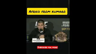 khabib afraid to fight Kamaru Usman? 😲