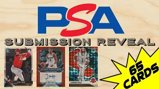 65 Card PSA Submission Reveal 🔥 8 Upcharges! 😲