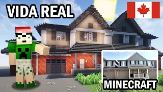 CONSTRUÍ MINHA CASA CANADENSE NO MINECRAFT