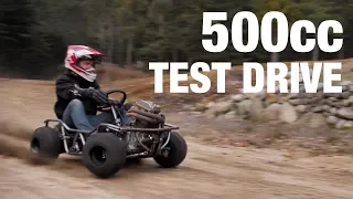 First Test Drive! 500cc Off-Road Go Kart