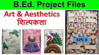 B.Ed Art and Aesthetics File EPC-2 File art and craft hand craft file b.ed file project ccsu project