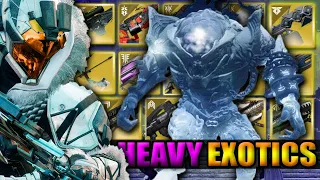 Every Exotic Heavy vs Locus Warlord's Ruin Ogre Boss (Destiny 2)