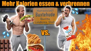 WER ISST UND VERBRENNT MEHR KALORIEN IN 6 STUNDEN I Cheat Day Battle in Buxtehude mit @Holle21614 😋🔥