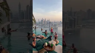 Aura: Highest 360• infinity pool #shorts #aura #dubai #travel #shortsvideo