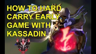 HOW TO CARRY CARRY EARLY GAME WITH KASSADIN? WIN HARD VS BAD MATCHUPS - Kassadin vs Wukong Mid