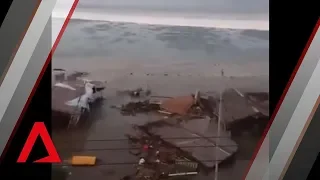 Tsunami hits Indonesian city of Palu