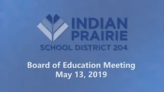 Board of Education Meeting: 05/13/2019