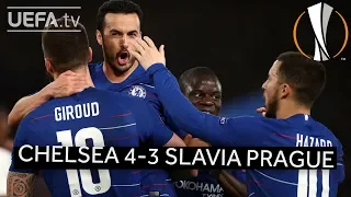 CHELSEA 4-3 SLAVIA PRAHA #UEL HIGHLIGHTS