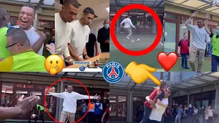 ❗️wow 🤭Mbappe and Hakimi spotted , Visit to PSG Foundation 😳 Fun games , Celebration 🔥👇😊 #psg