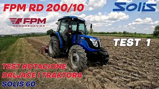 Najbolji priključak koji smo ikada probali! Test rotacione drljače FPM RD 200/10 i traktora Solis 60