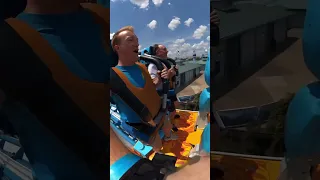 First Time Riders on WORLD FIRST Surfing-Style Roller Coaster at SeaWorld Orlando