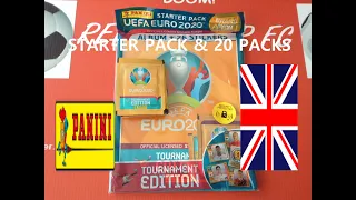 PANINI EURO 2021 TOURNAMENT EDITION STICKER ***UK STARTER PACK & 20 PACKS***