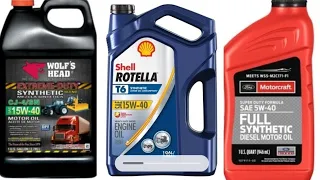 Diesel Oils Part 1 - Lab Tested - Motorcraft - Shell Rotella - Wolf's Head Extreme - Let's Look