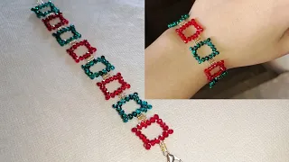 Beads jewelry making tutorial / how to make simple & easy beaded bracelet for beginners