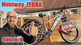 vélo électrique fat bike Himiway zebra longue autonomie !  des gros pneus et une batterie 20ah !