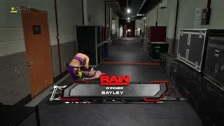 Bayley attacks sasha banks beacuse she interfured in her match