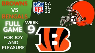 🏈Cleveland Browns vs Cincinnati Bengals Week 9 NFL 2021-2022 Full Game Watch Online, Football 2021