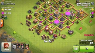 Clash of Clans - How to Get Barbarian King Fast in 2 Hours! Town Hall7 Farming Attack Strategy Guide
