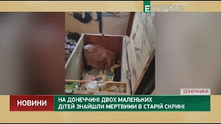 На Донеччині двох маленьких дітей знайшли мертвими в старій скрині