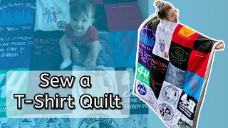 How to Sew a T-Shirt Quilt // Start to Finish Sewing Project