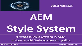 AEM Beginner #15 | Style System in AEM